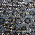 Fringed Feather Leopard Print Knit Sequin Embroidery Fabric